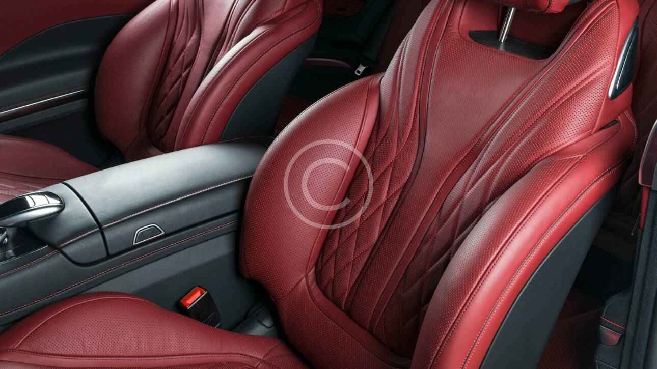 red leather seats