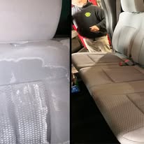 white car interior beofre after 2