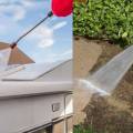 Soft washing vs Power washing concrete comparison for Grand Island property maintenance